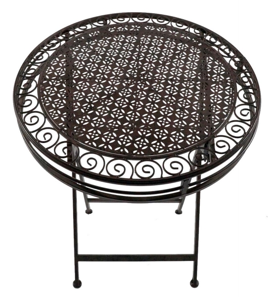 Tischset Santos aus Metall klappbar 3-tlg. - Gartenmöbel Sitzgarnitur